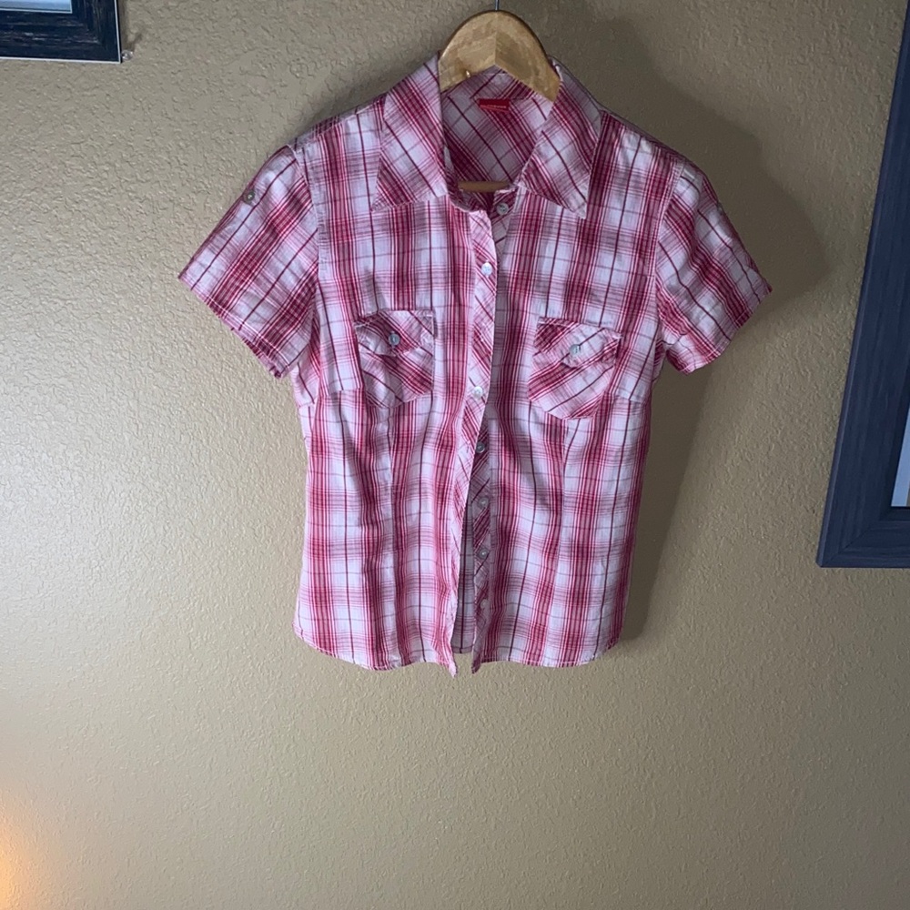 Magnum Red and White Plaid Shirt